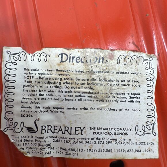 Vintage Brearley Tiger Carpet Bathroom Scale WORKS Boho Retro Opalhouse Style - Picture 10 of 13